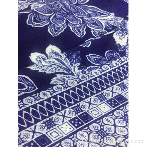 Rayon Herringbone 60S vävt trycktyg